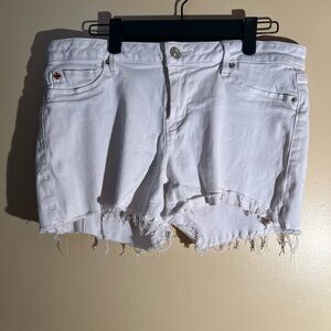 Women’s Hudson White Amber Short Denim Shorts Size 28